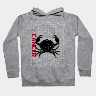 Cancer Zodiac symbol Hoodie